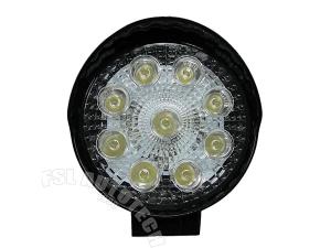 ﻿ مصباح سيارة الطرق الوعرة LED بشكل دائري <span dir='ltr'>27W 5''</span>