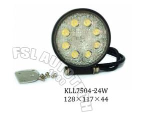 ﻿ مصباح سيارة الطرق الوعرة LED بشكل دائري 24W