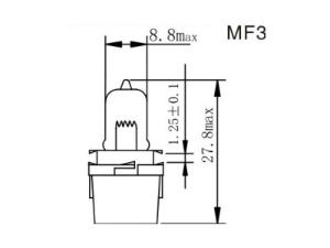 لمبة لوحة عدادات السيارات <span dir='ltr'>MF1,2,3,4</span>