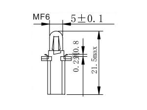 ﻿ لمبة لوحة عدادات السيارات <span dir='ltr'>MF5,6,7,8,9</span>