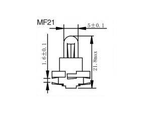 ﻿ مصباح لوحة عدادات السيارات <span dir='ltr'>MF15,16, 20, 21, 22</span>