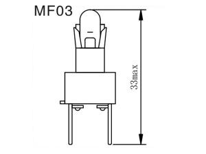 ﻿ مصباح لوحة عدادات السيارات <span dir='ltr'>MF02, 03, 04, 05, 06, 07, 08</span>