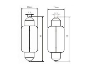 ﻿ مصباح المساعدة للسيارة الداخلية <span dir='ltr'>T15 C21W </span>